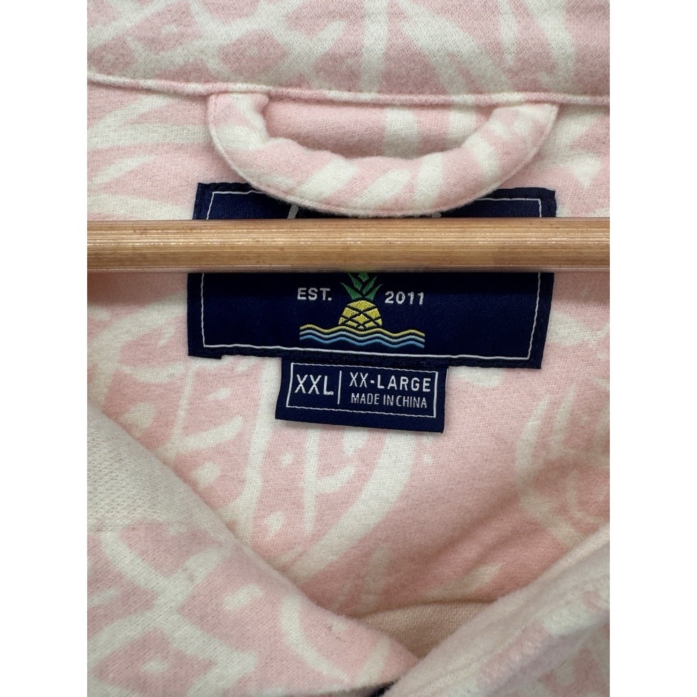 Chubbies Thigh-Napple Flannel Over Shirt Men XXL Pink Pineapple Print New/Tags - Picture 4 of 8